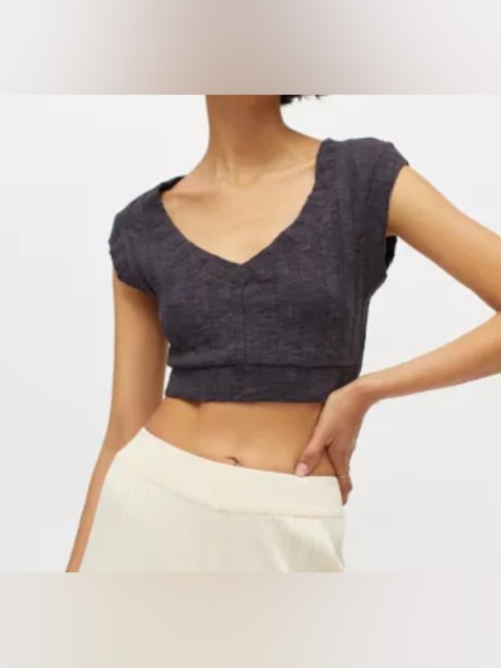 NWT BDG Grey Piper Sweater Vest Top Medium